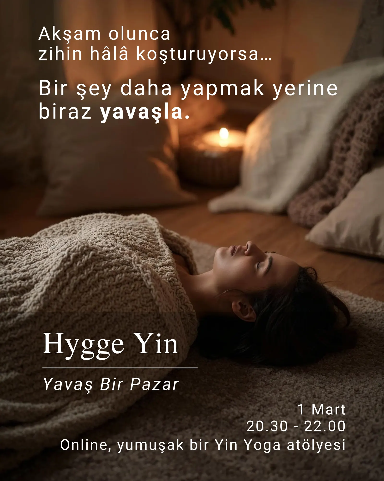 Hygge Yin atölye afişi